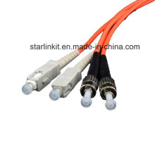 Sc to St Om2 Cable de fibra óptica de modo multimodo